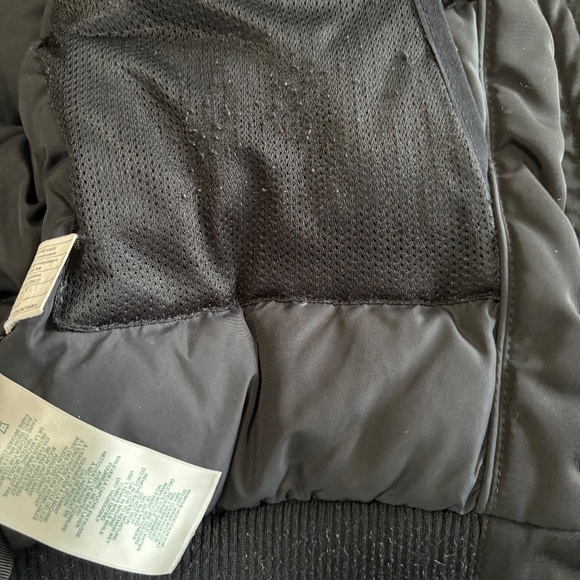 Roots duck down & feather filled bomber jacket with hood black size XS - Picture 14 of 15